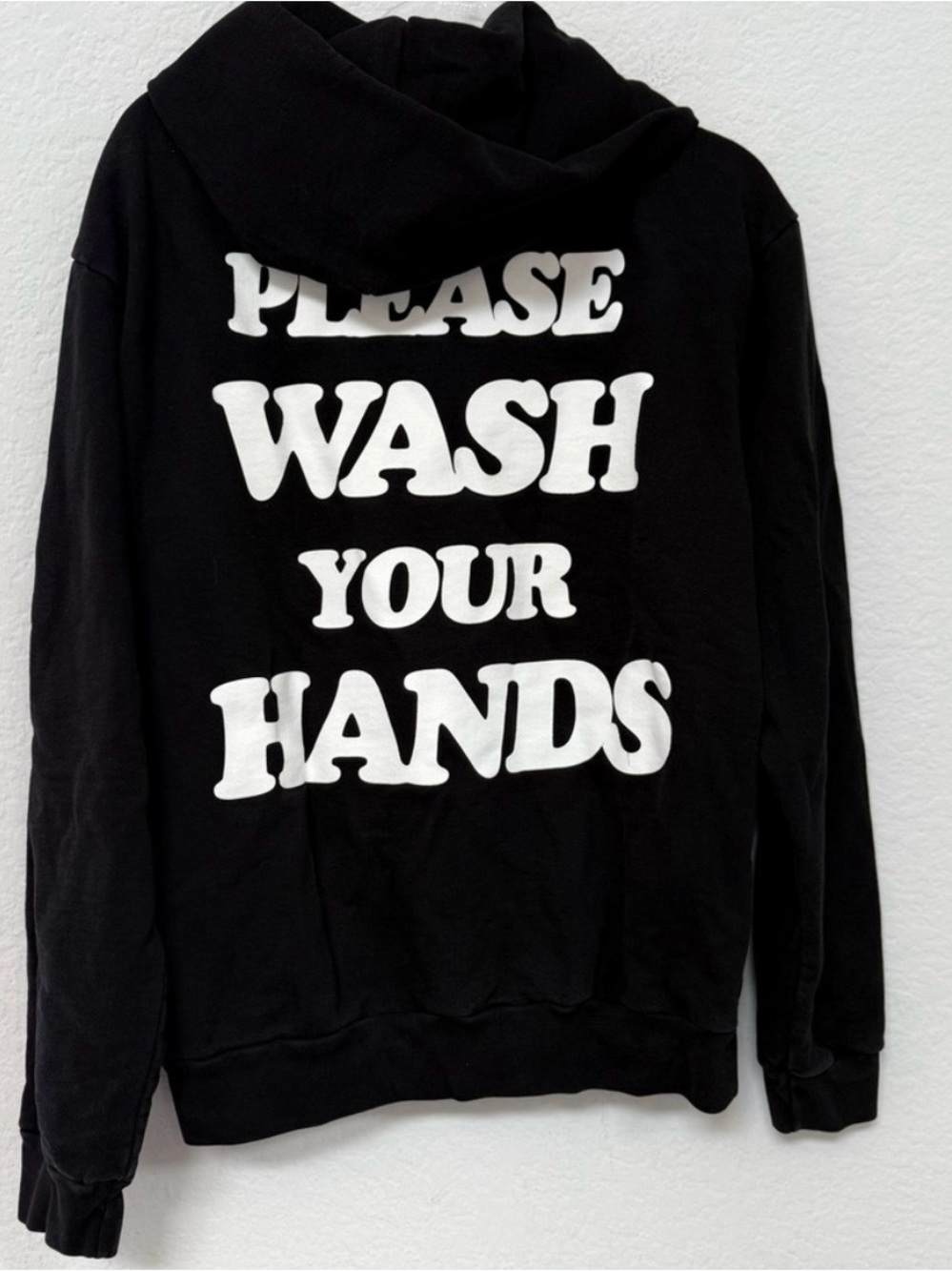 TALENTLESS Black Unisex Hoodie - Please Wash Your Hands